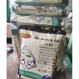 Thức ăn cá koi King feed tăng màu 45% đạm gói 1kg