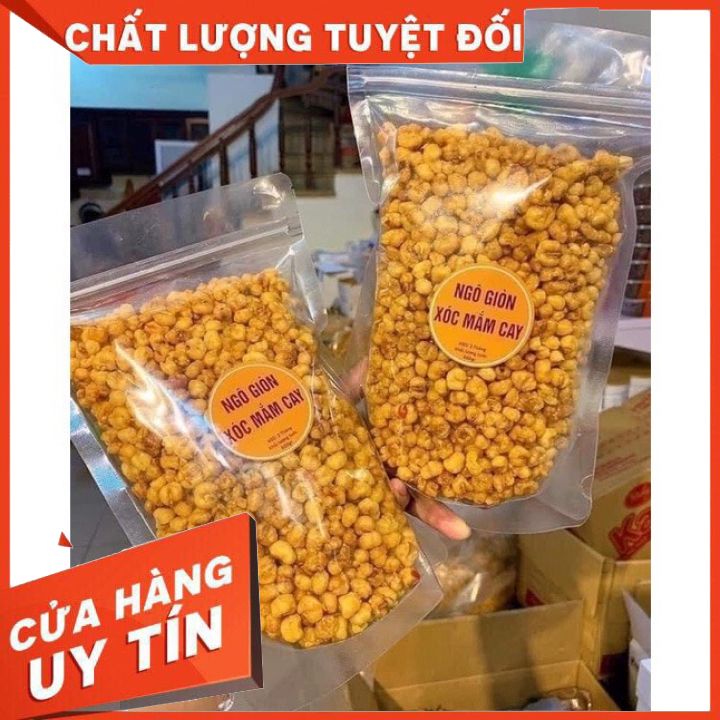 [Mã 155FMCGSALE giảm 7% đơn 500K] FREESHIP Ngô Giòn Xóc Mắm Cay Túi 500gr