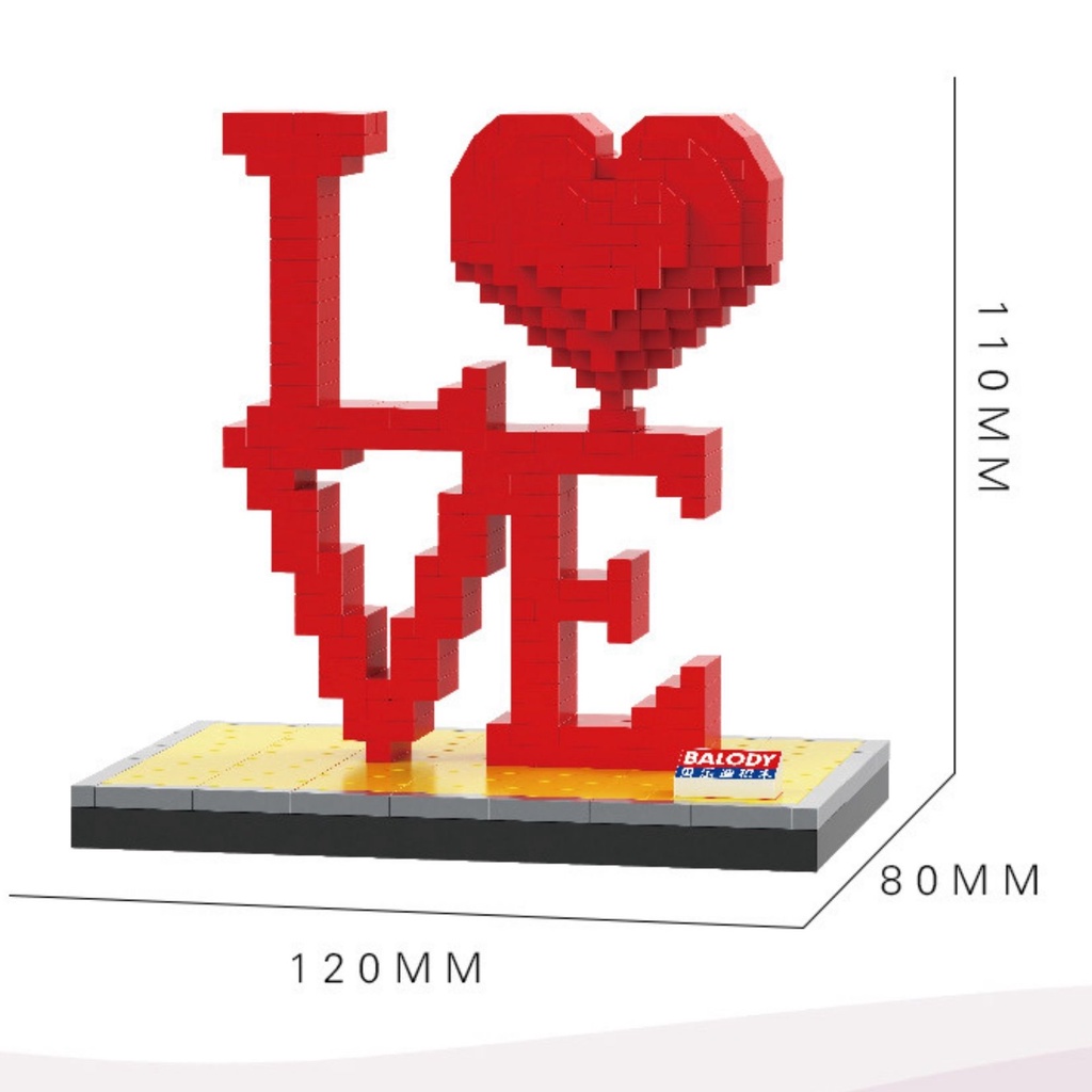 Mô Hình Chữ LOVE & Bộ Quà Tặng Tính Yêu Valentine Quà Tặng Lưu Niệm