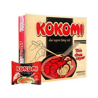 thùng mì tôm chua cay kokomi 30gói.65g
