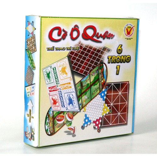 Set 6 Bộ Cờ Ô Quan, Cờ Vây, Cờ Caro, Cờ Cá Ngựa, Cờ Nhảy, Cờ Gánh