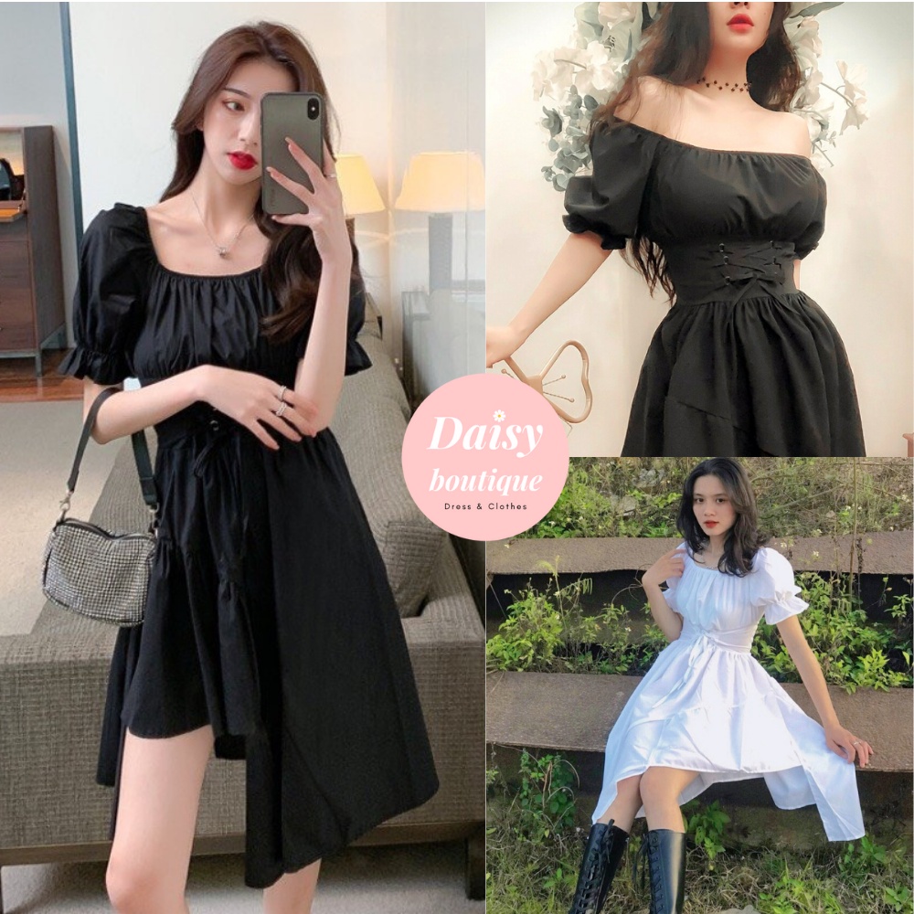 Váy Nữ, Váy Xẻ Tà Lệch Tầng Chất Thô, Có Dây Điều Chỉnh Eo, Có Size To Daisy Boutique SP000124