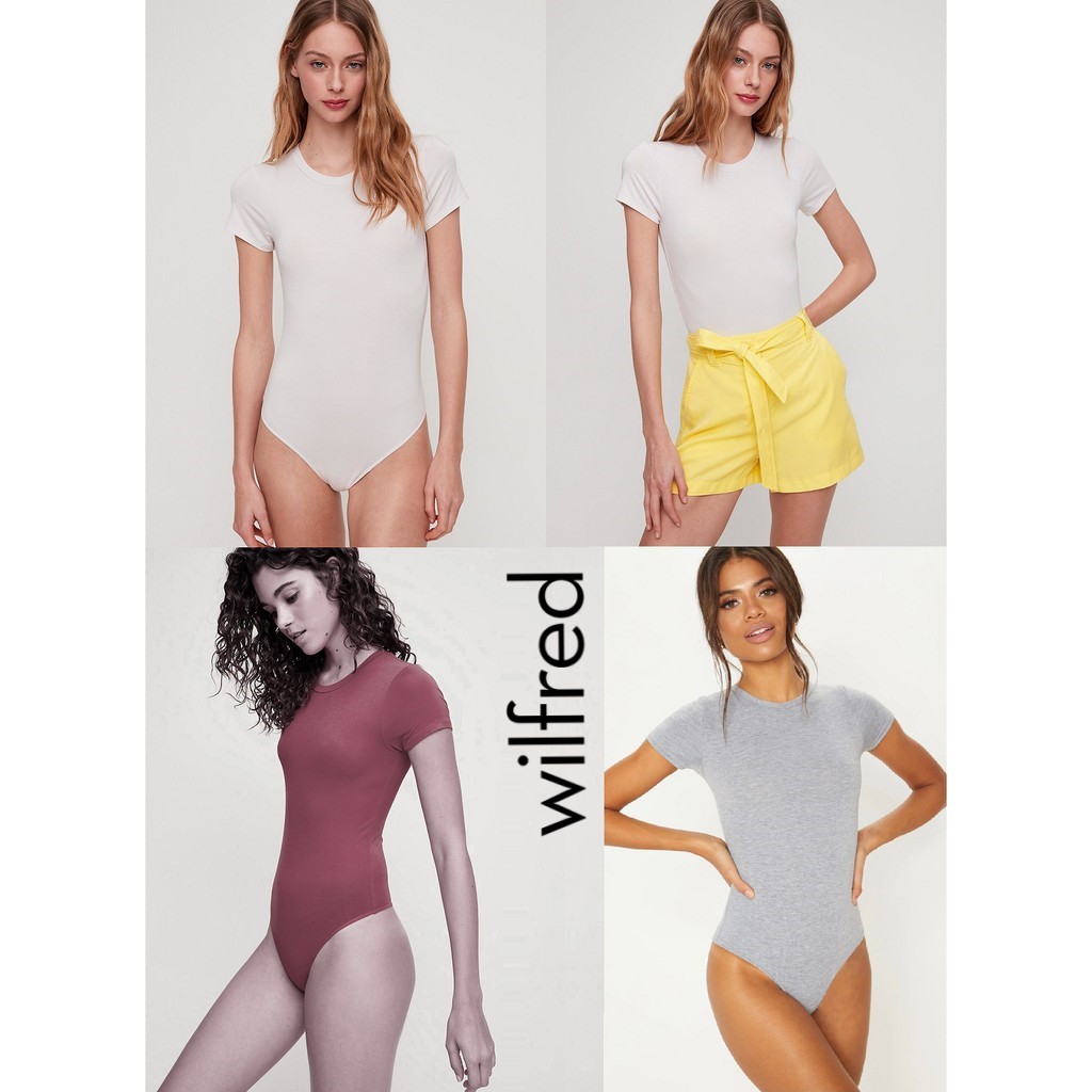 Áo bodysuit ngắn tay Wilfred Florilège