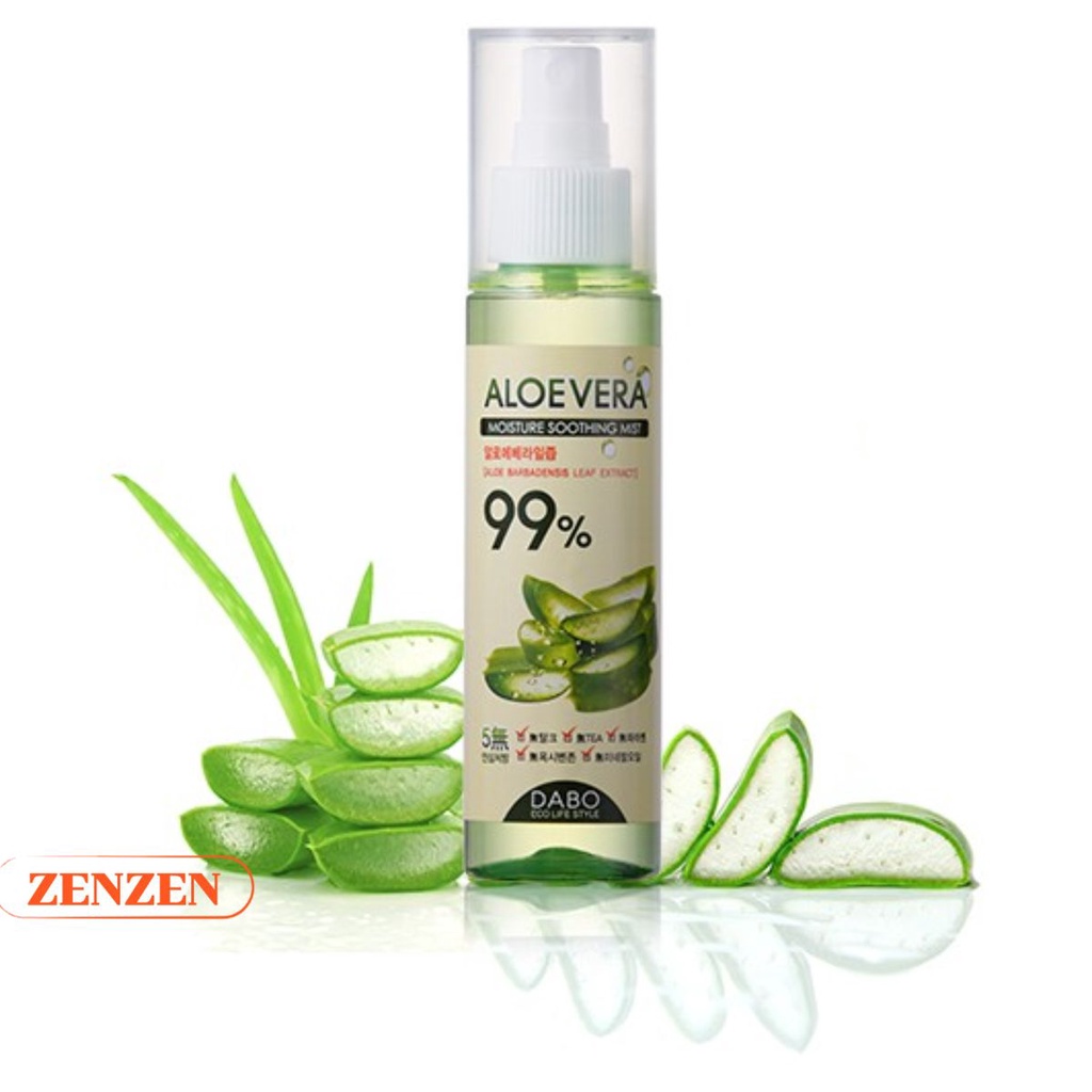 Xịt khoáng dưỡng da Dabo Lô hội Aloevera