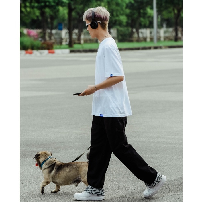 Quần bò dài ống suông basic trơn C-star Straight jean ClownZ unisex nam nữ localbrand form rộng