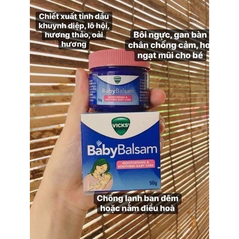 [Hàng Chuẩn Úc ] Dầu bôi cho bé Vicks baby balsam