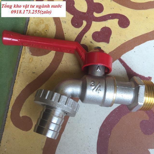 Vòi sanwa đồng mạ crom phi 27 (3/4)