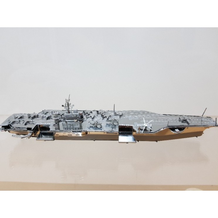 Mô hình 3D kim loại lắp ráp tàu sân bay hạt nhân USS Theodore Roosevelt CVN71, Mô hình lắp ráp 3D thép - Chưa Lắp