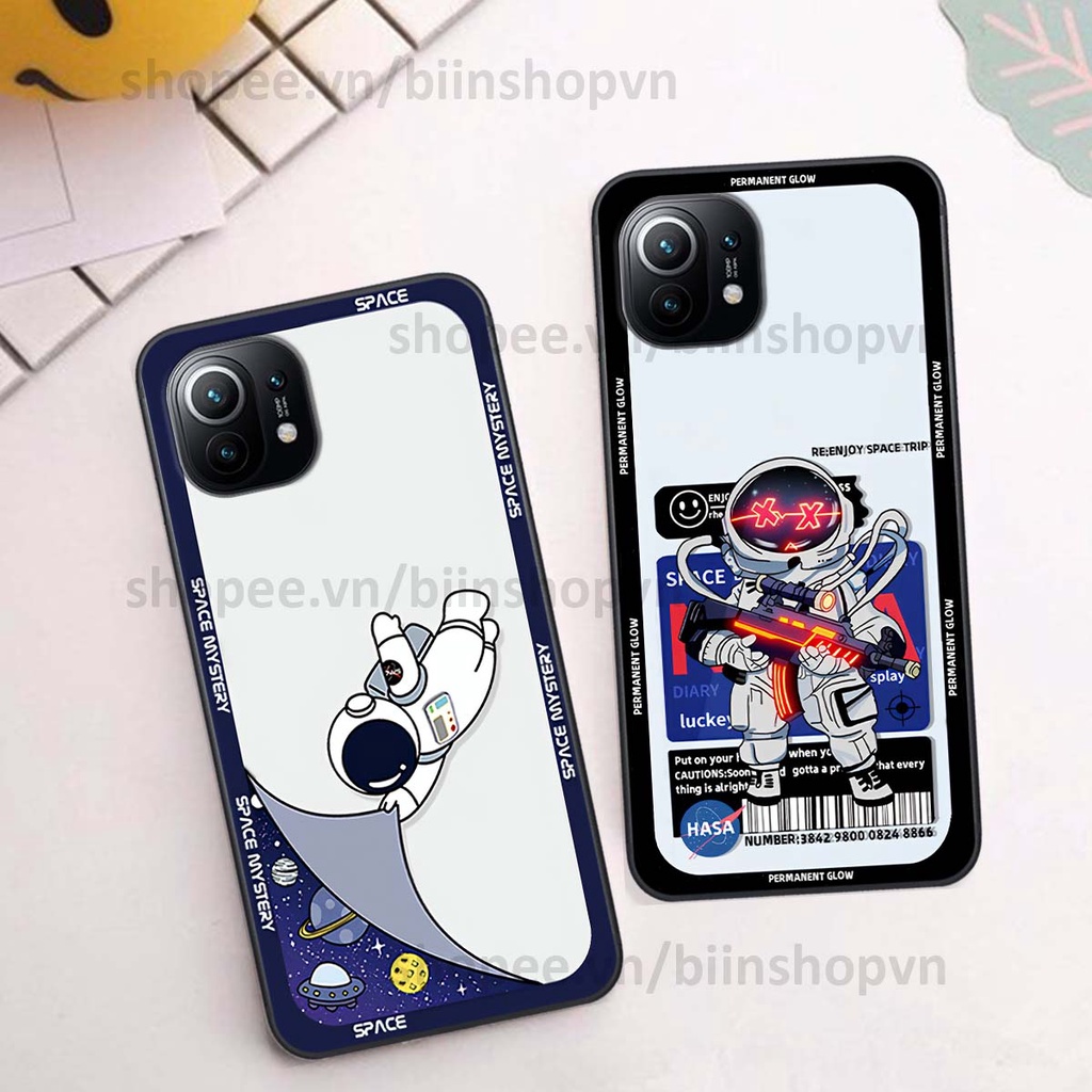 Ốp Xiaomi Mi 11 / Mi 11T / Mi 11 Lite phi hành gia vũ trụ space.x siêu đẹp, thời trang