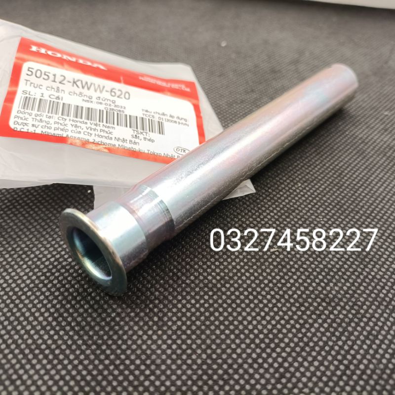 Trục, cốt chân chống đứng xe WAVE S110, RSX , FUTURE Mập...zin honda