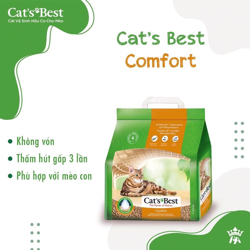Cát vệ sinh hữu cơ vón cục cho mèo Cat’s Best