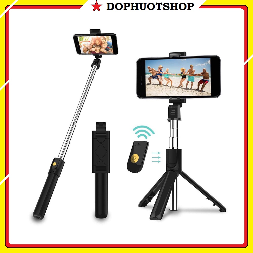 Gậy Chụp Ảnh Tự Sướng Bluetooth 3 Chân Đa Năng – Tripod K07 – Chụp Hình Selfie