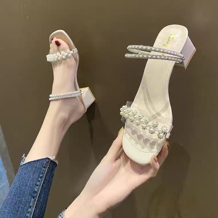 Sandal Cao Gót Hở Ngón Thiết Kế Mới Xinh Xắn Thời Trang