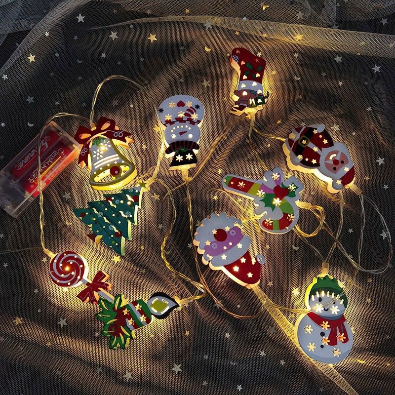 Đèn Led 10 I9H6 hình nón ông già Noel