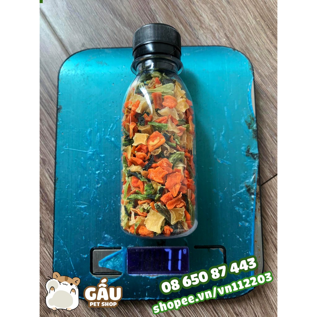 Rau củ sấy cho Hamster