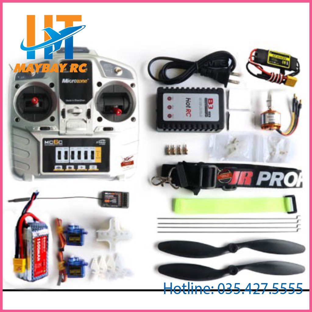 Combo đồ điện chế su27, f22 với tay điều khiển MC6C