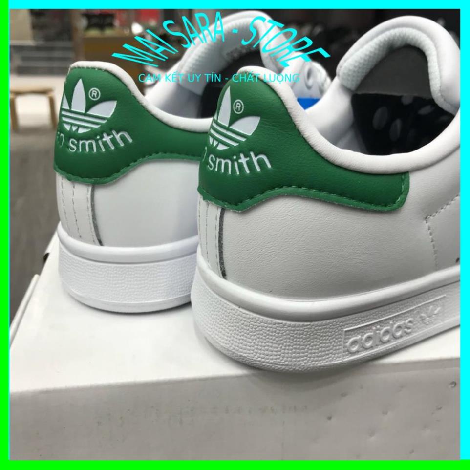 Giày adidas stan smith, giày  thể thao stan smith gót đen gót xanh thấp mới full phụ kiện hàng cao cấp, full size 36-43