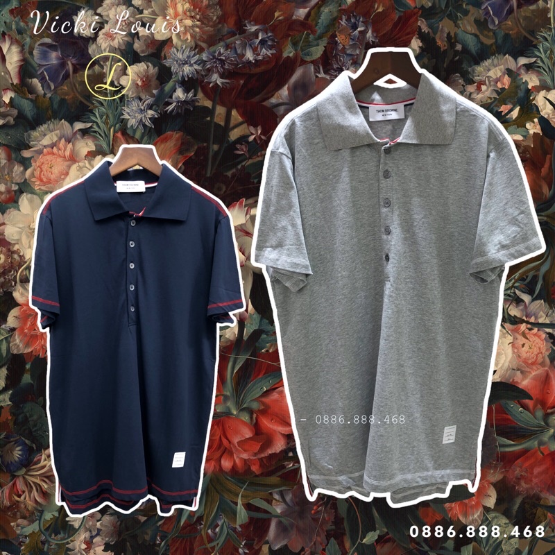 Áo Polo Nam THOM BROWN.E Navy high quality cao cấp
