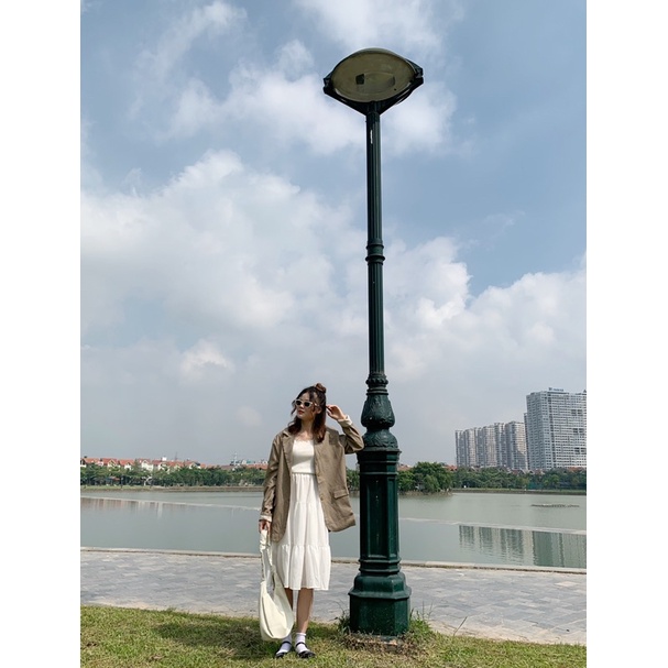 Vét kẻ nhỏ Freesize, dáng rộng (dưới 65kg), Hàng Quảng Châu