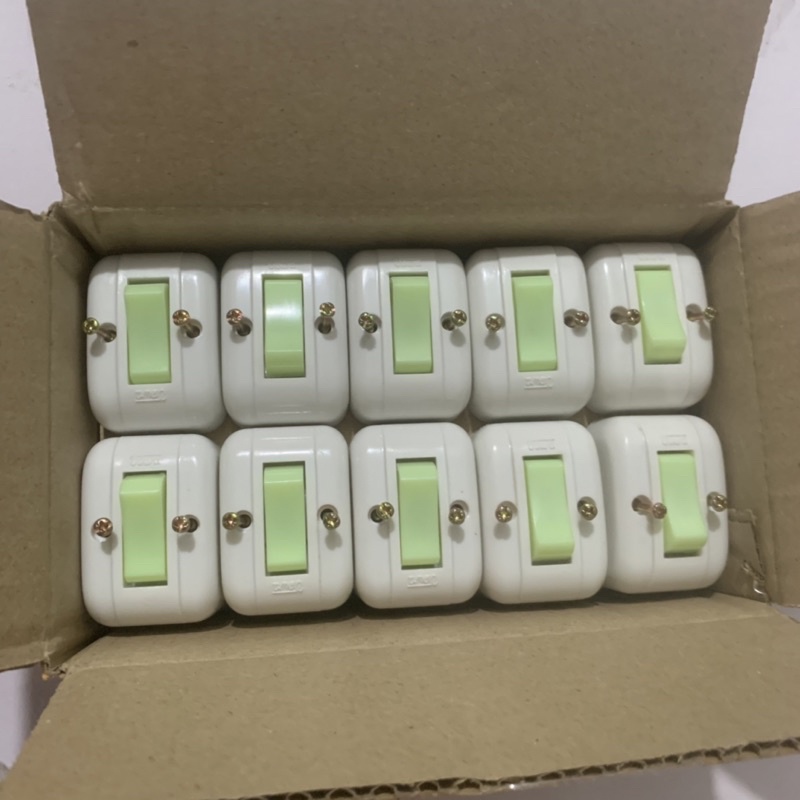 Công tắc rùa đèn led gắn nổi 2 chiều, công tắc bảng điện taplo