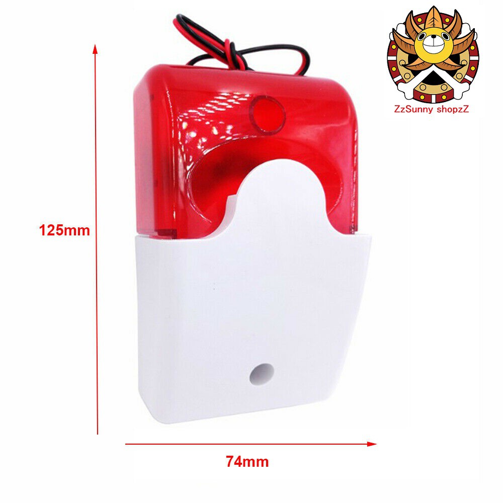 LOA CÒI BÁO ĐỘNG CÓ ĐÈN BÁO HIỆU 12V 108db AC-103