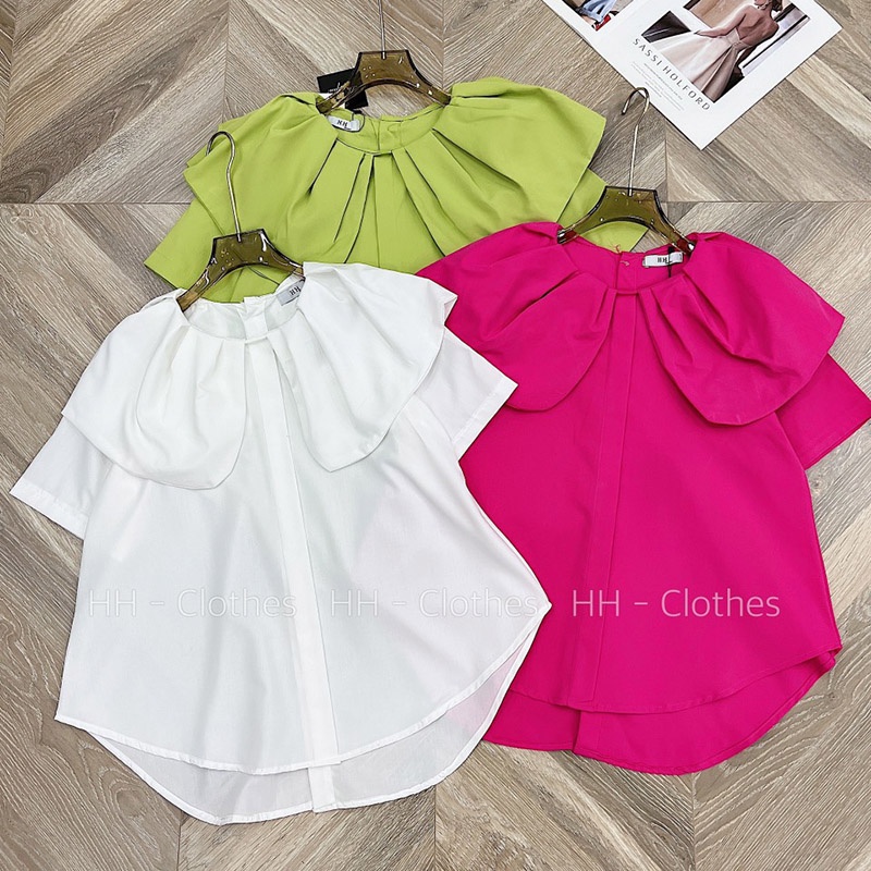 Áo Babydoll Cổ Bèo Mẫu Mới Hàng Quảng Châu Loại 1 M0265-Violet