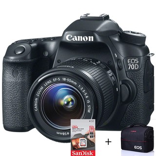 Máy Ảnh Canon 70D + Lens 18-55mm STM like new 97%