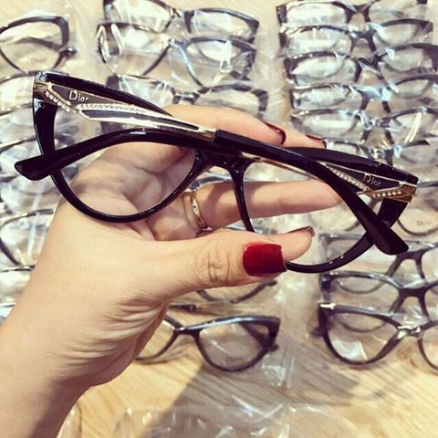 [Mã FARSSTGRE giảm 5K đơn bất kỳ] Mắt kính giả cận mắt mèo hàn quốc💖FREESHIP💖gọng kính mát nữ DR sang chảnh AH308 | BigBuy360 - bigbuy360.vn