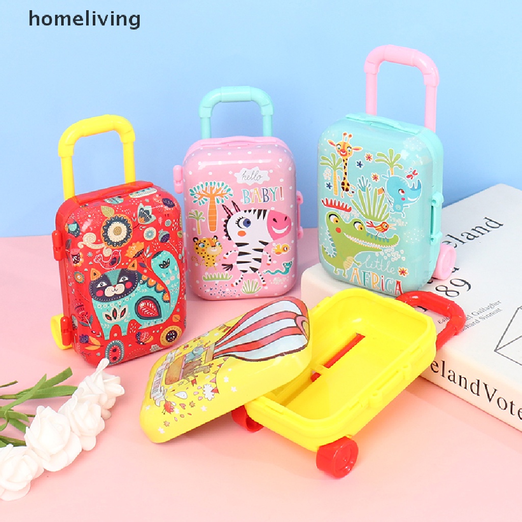 Va Li Mini Bằng Kim Loại Trang Trí Cho Nhà Búp Bê