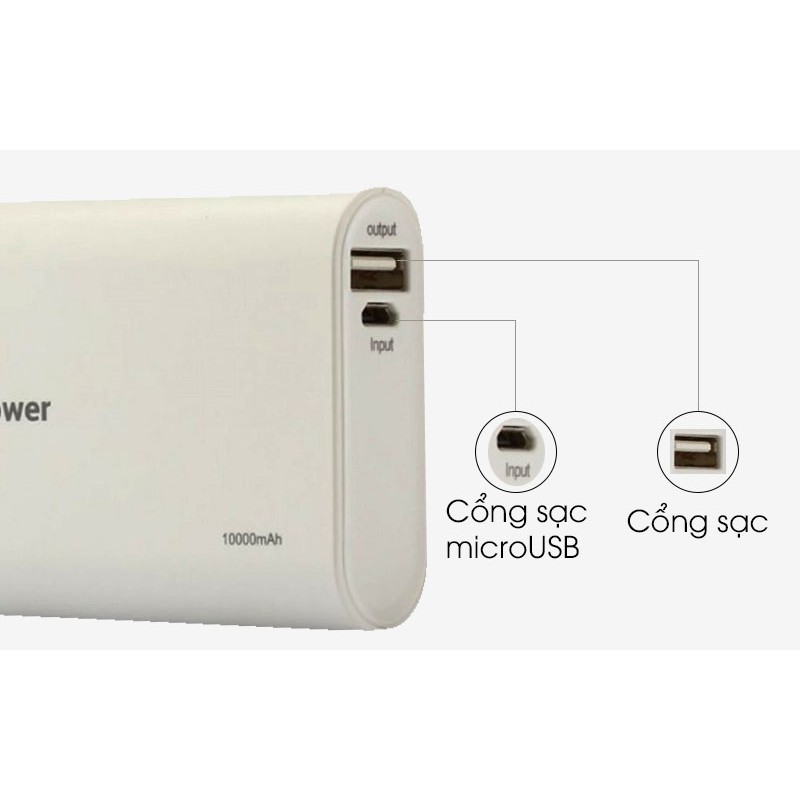 Pin sạc dự phòng Pisen Portable 10000mAh