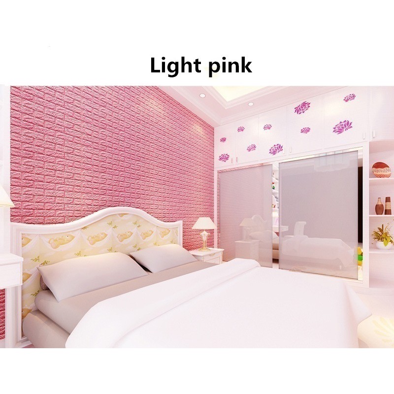Giấy Dán Tường Giả Gạch 3D Cỡ 60 * 30Cm
