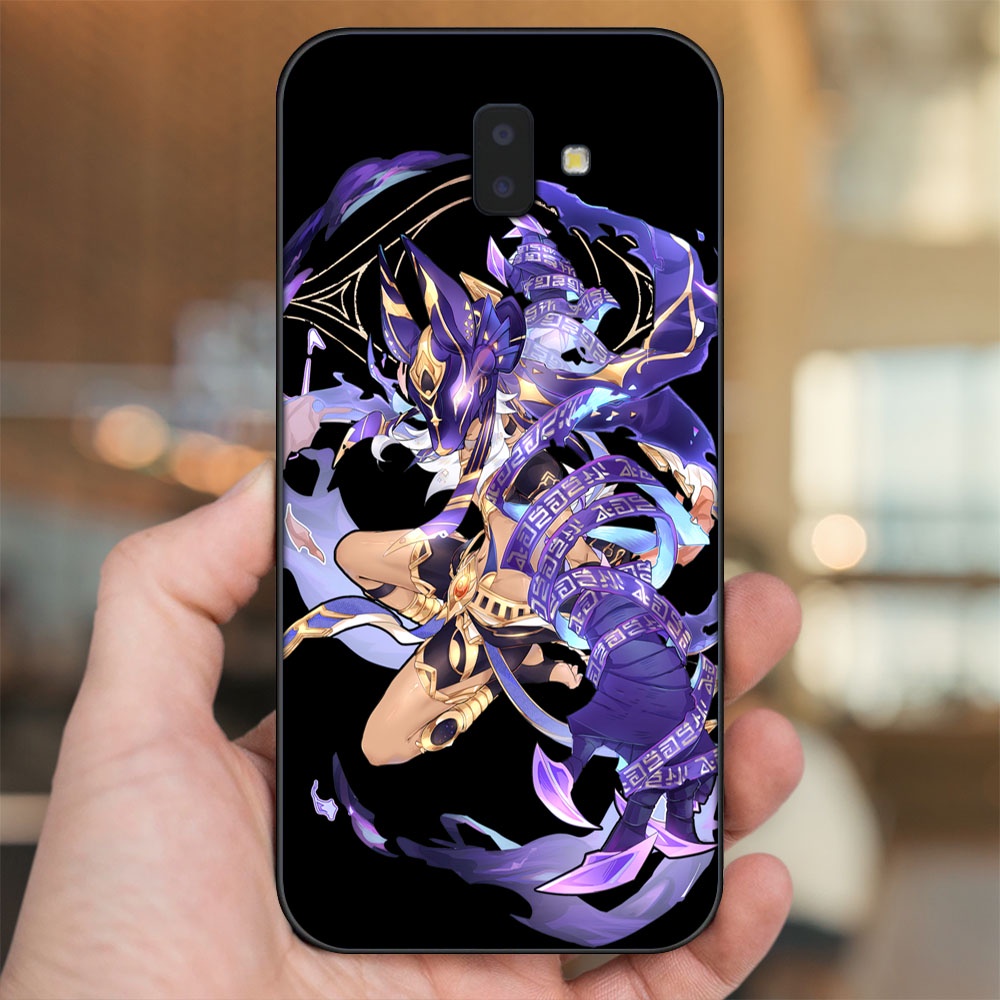 Ốp lưng Samsung J6 Plus viền đen in hình Cyno Genshin Impact