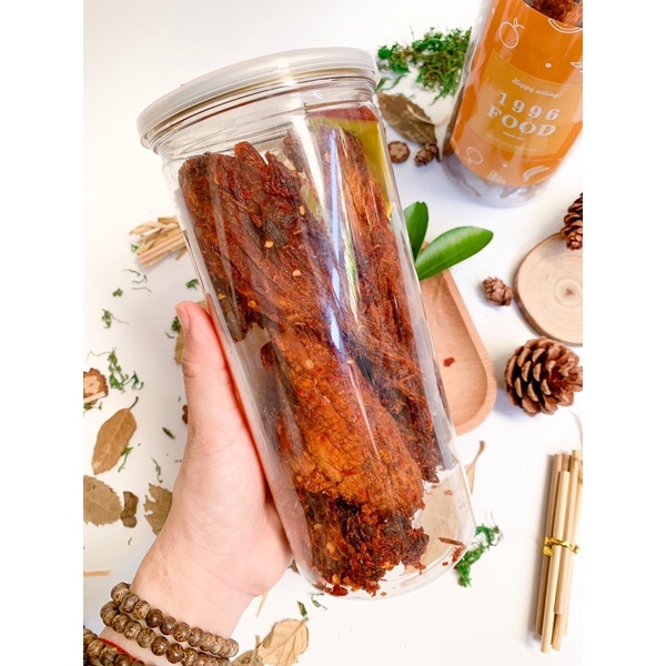 Bò khô miếng loại 1 💖 300g 1996FOOD đồ ăn vặt Hà Nội vừa ngon vừa rẻ | BigBuy360 - bigbuy360.vn