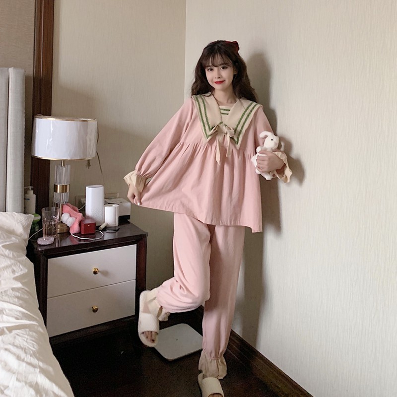 ❤FREESHIP❤ Bộ đồ ngủ tiểu thư siêu dễ thương | BigBuy360 - bigbuy360.vn