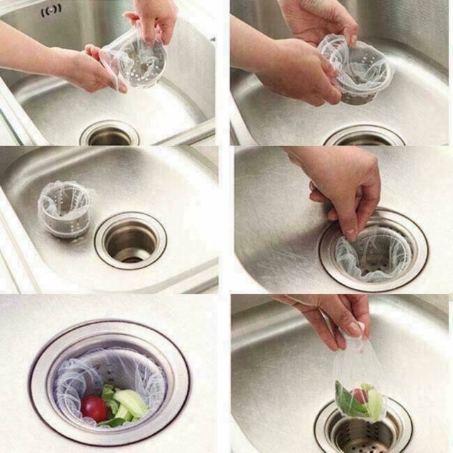 Túi lọc rác bồn rửa.
