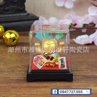 Tượng ngũ mèo thần tài size bé
