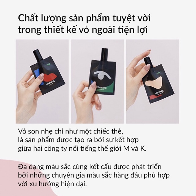 [HOT] Son kem lì Stimmung Liquid Lip Velvet đựng bằng túi giấy (Có Sẵn)