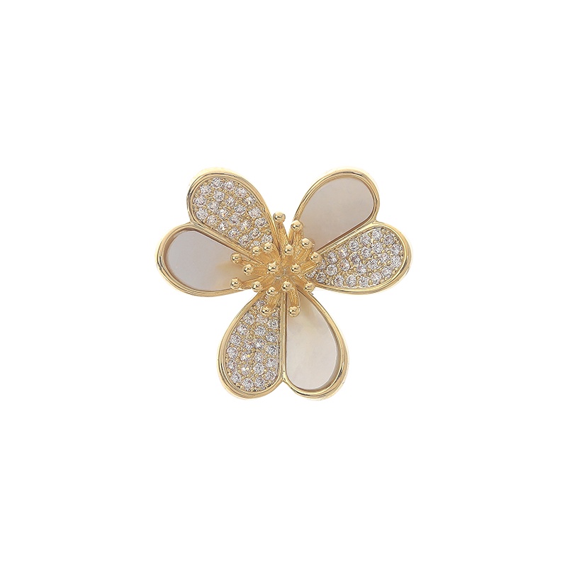 [Jiudolan] Ghim Cài Áo Hình Cỏ Ba Lá / Hoa Tình Yêu Thời Trang Lớp Học Corsage
