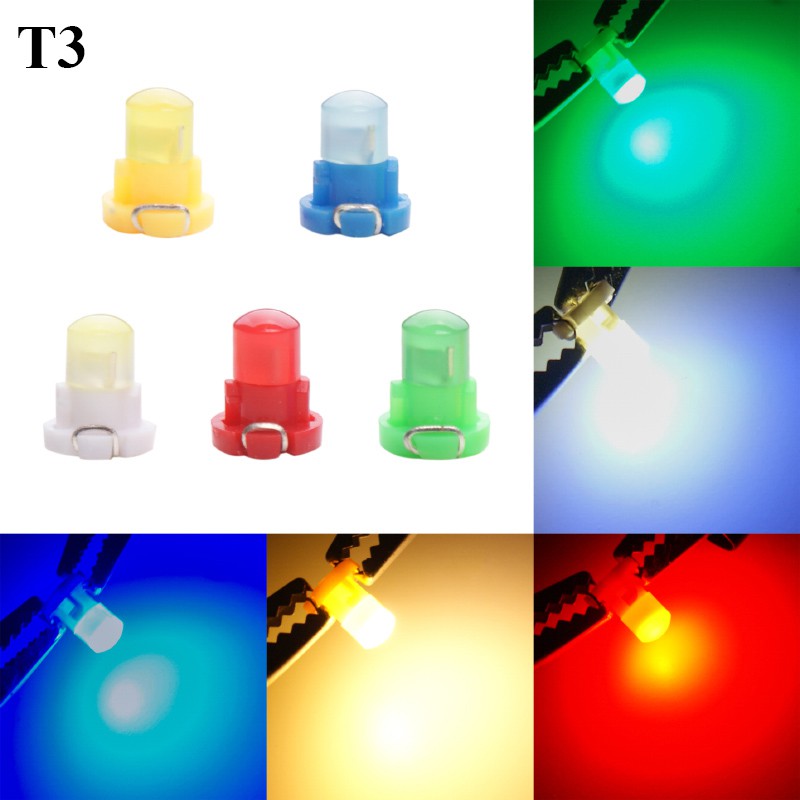 Set 10 Đèn Led Kevanly T5 B8.5D T3 T4.2 T4.7 Gắn Bảng Điều Khiển Xe Ô Tô Chất Lượng Cao