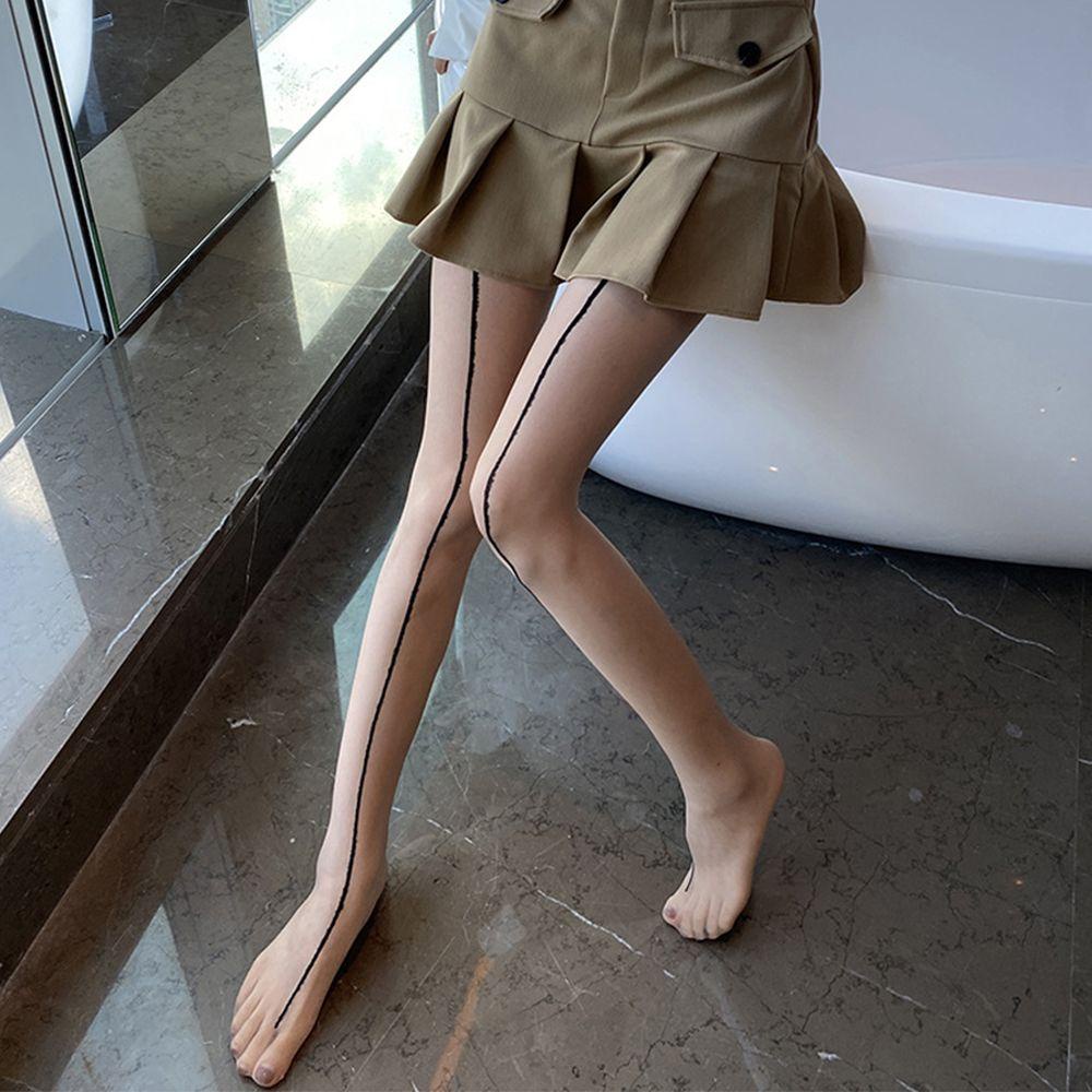 Taylor1 Quần Tất Hai Mặt Thoáng Khí Bằng Nylon Màu Trơn Đơn Giản Độc Đáo Phong Cách Harajuku Cho Nữ