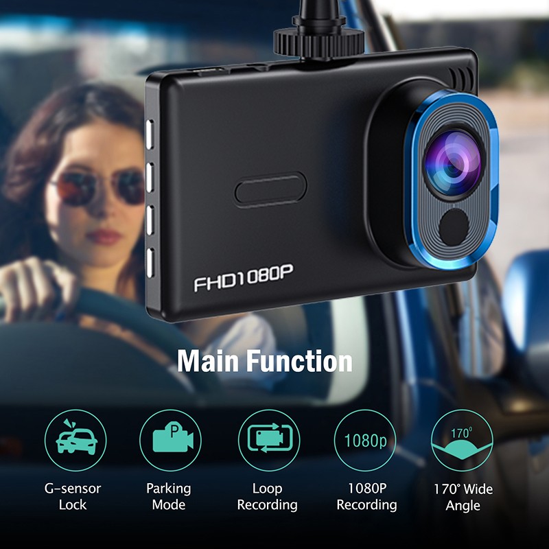 Camera Hành Trình 3 Inch 1080p 1080p Cho Xe Hơi | BigBuy360 - bigbuy360.vn