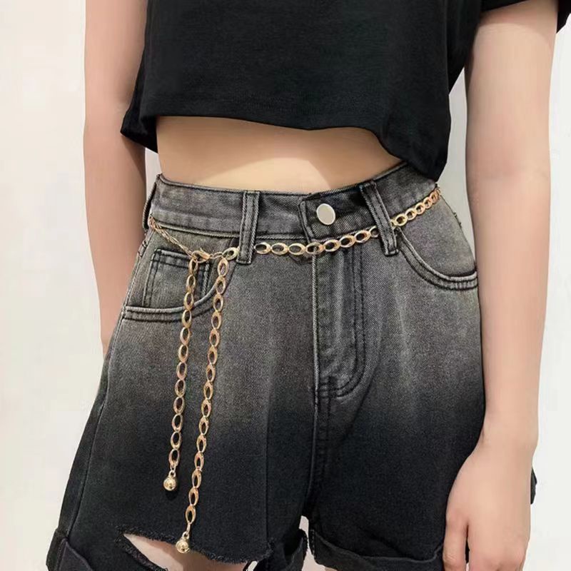 Dây Xích Đeo Thắt Lưng Tua Rua Đơn Giản Thời Trang Cao Cấp Quyến Rũ Dễ Phối Đồ Thắt Lưng Ngọc Trai Chain Nữ Dây Xích Nữ Dây Nịt