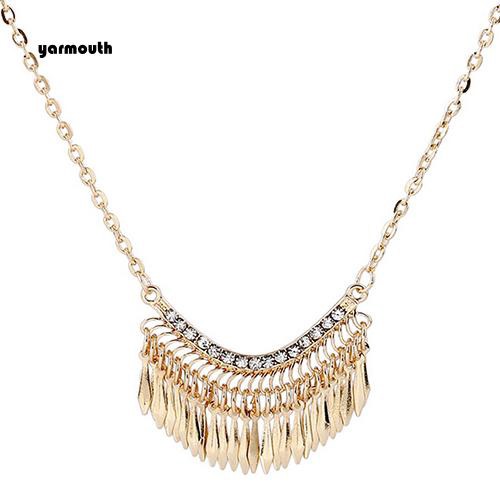 Vòng cổ Tua Rua ĐíNh Kim Cương Giả MàU SắC Sang TrọNg