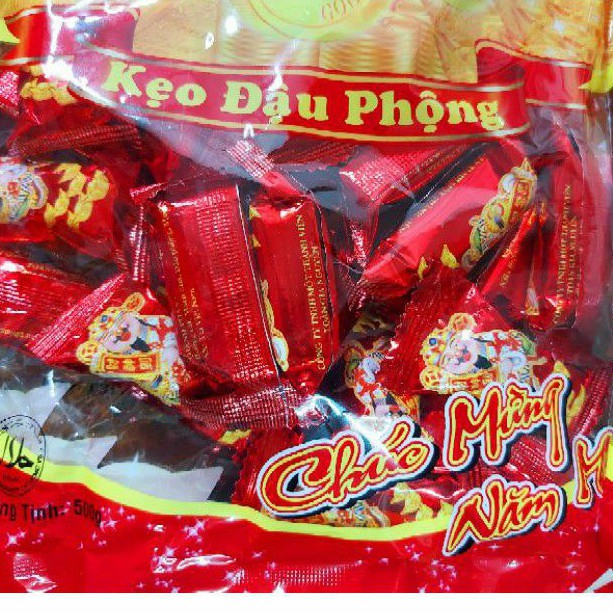 XẢ KHO KẸO BƠ ĐẬU PHỘNG VINAMIT 500G