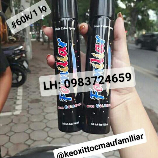 [ship 2h]Xịt nhuộm màu tạm thời