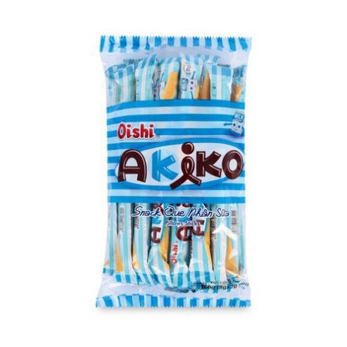 NgocKG04 -  thùng bánh Snack bim Akiko que dài vị sữa, cà fe, phômai