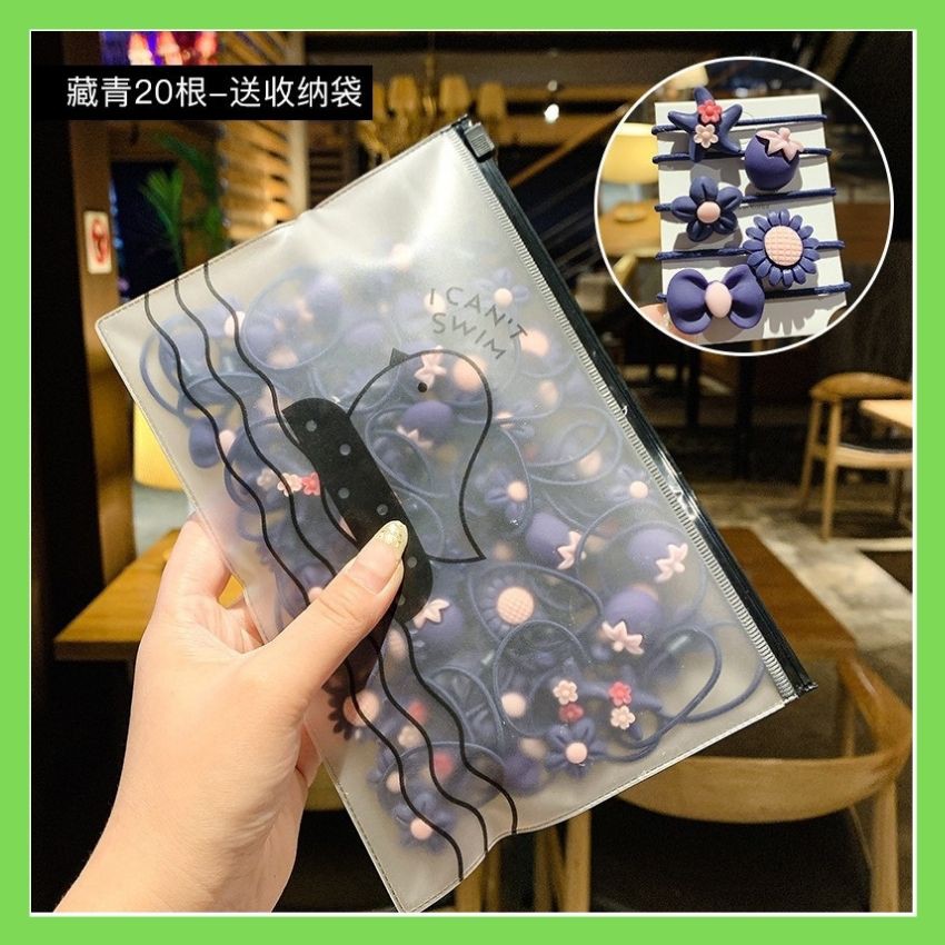 SÉT 20 DÂY CỘT TÓC CHO BÉ IU, SIÊU DỄ THƯƠNG, PHONG CÁCH HÀN QUỐC