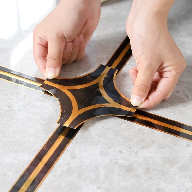 Cuộn 50m Băng Keo Dán Viền Gạch Sàn Chống Thấm Nước Chống Ẩm Mốc