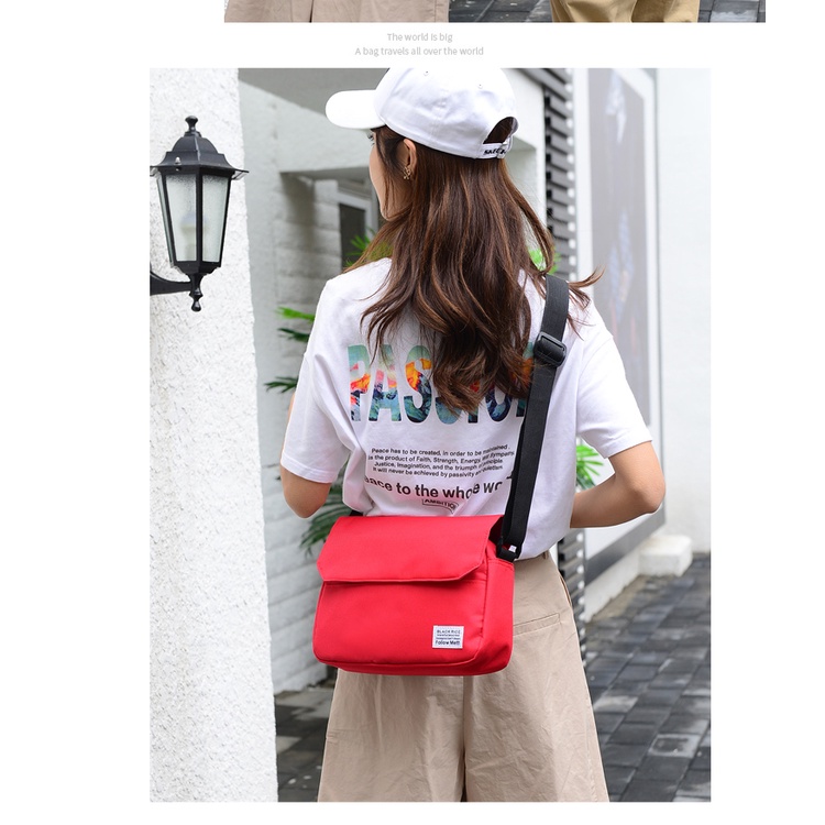 Túi đeo chéo nam nữ unisex Hàn Quốc, Túi đeo chéo thời trang vải Canvas độ bền cao - Lana | BigBuy360 - bigbuy360.vn