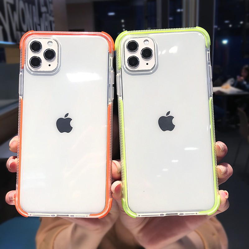 Ốp lưng iphone Viền màu chống trượt, chống va đập 6/6plus/6s/6s plus/6/7/7plus/8/8plus/x/xs/xs max/11/11 pro/11 promax